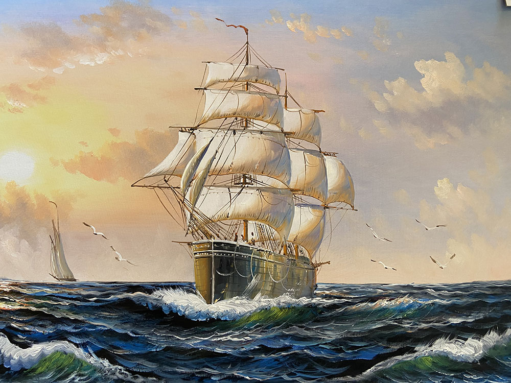 Sail into Serenity: Custom HandPainted Sailboat Oil Paintings at TheArtPaint.com Sail into Serenity: Custom HandPainted Sailboat Oil Paintings at TheArtPaint.com