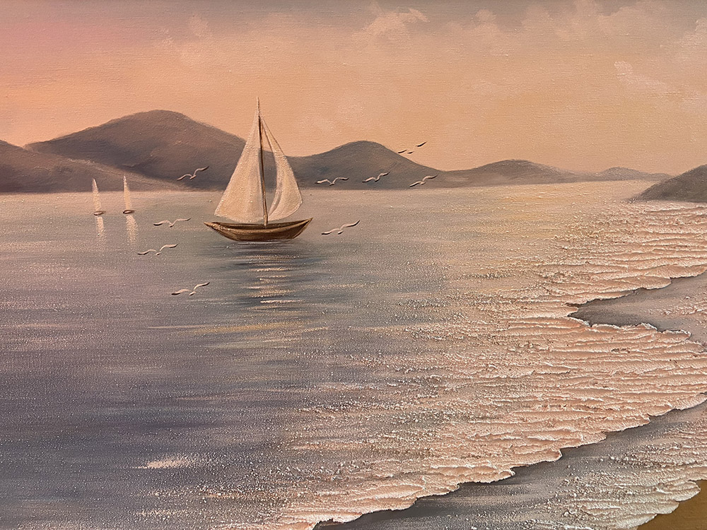 Breathtaking Golden Beach Sunset Paintings – Custom Handmade Oil Art for Your Home! Breathtaking Golden Beach Sunset Paintings – Custom Handmade Oil Art for Your Home!